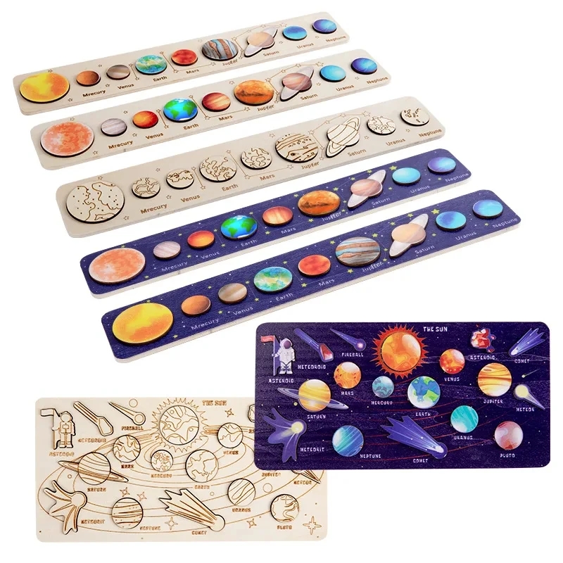 Woodworking Jigsaw - Puzzles planète spatiale en bois pour