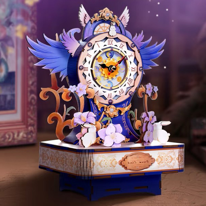 Woodworking Jigsaw - Bricolage rêve fantaisie horloge boîte à
