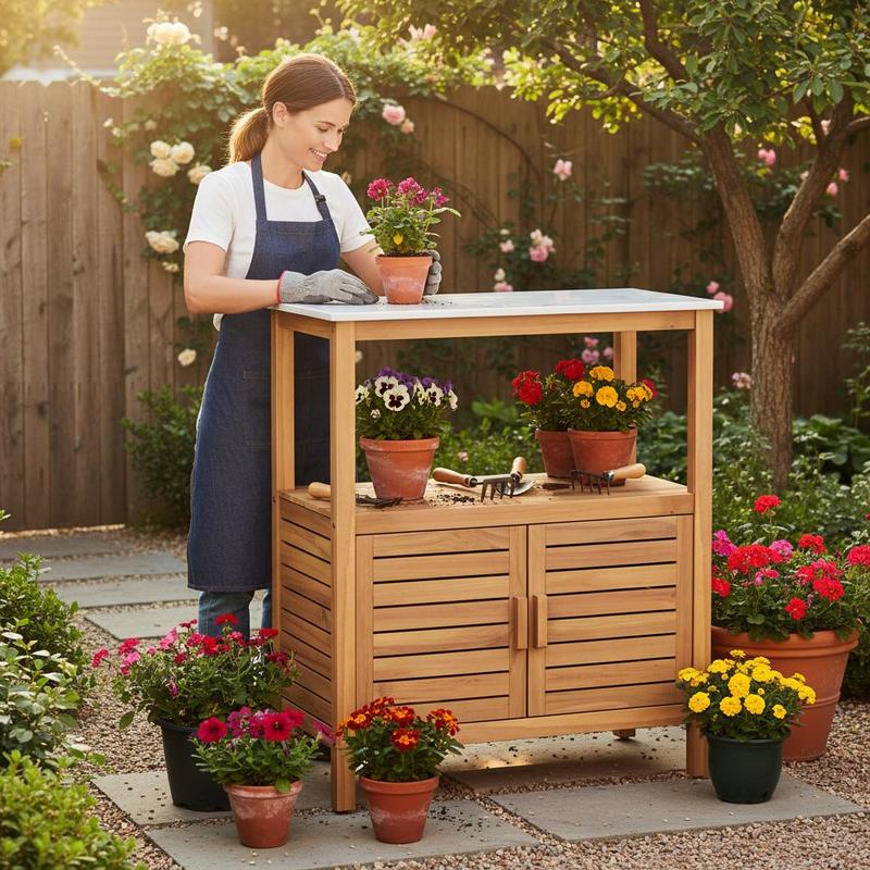 Banc de jardinage extérieur en - Workbench Woodworking avis et prix
