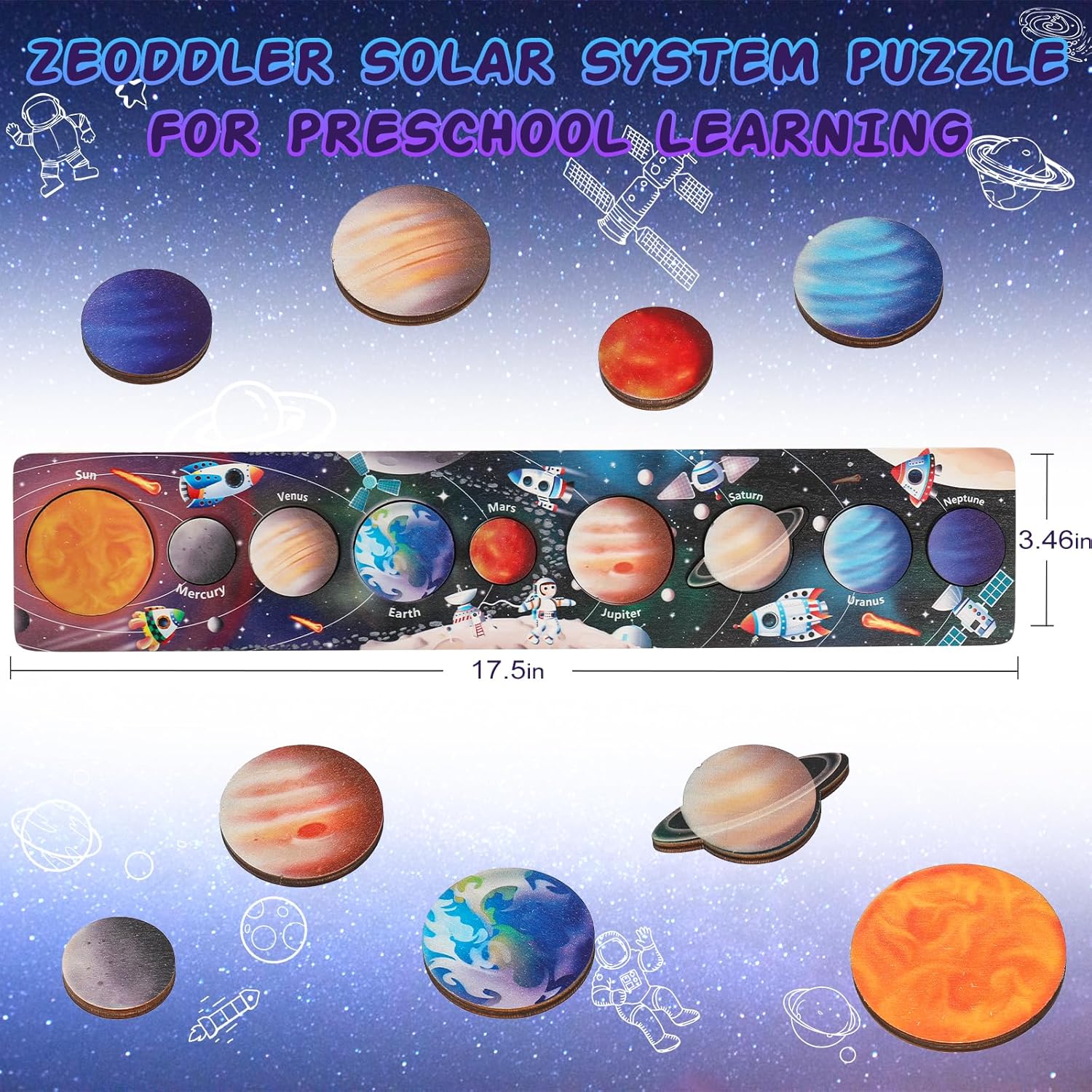 Puzzles planète spatiale en bo - Woodworking Jigsaw avis et prix
