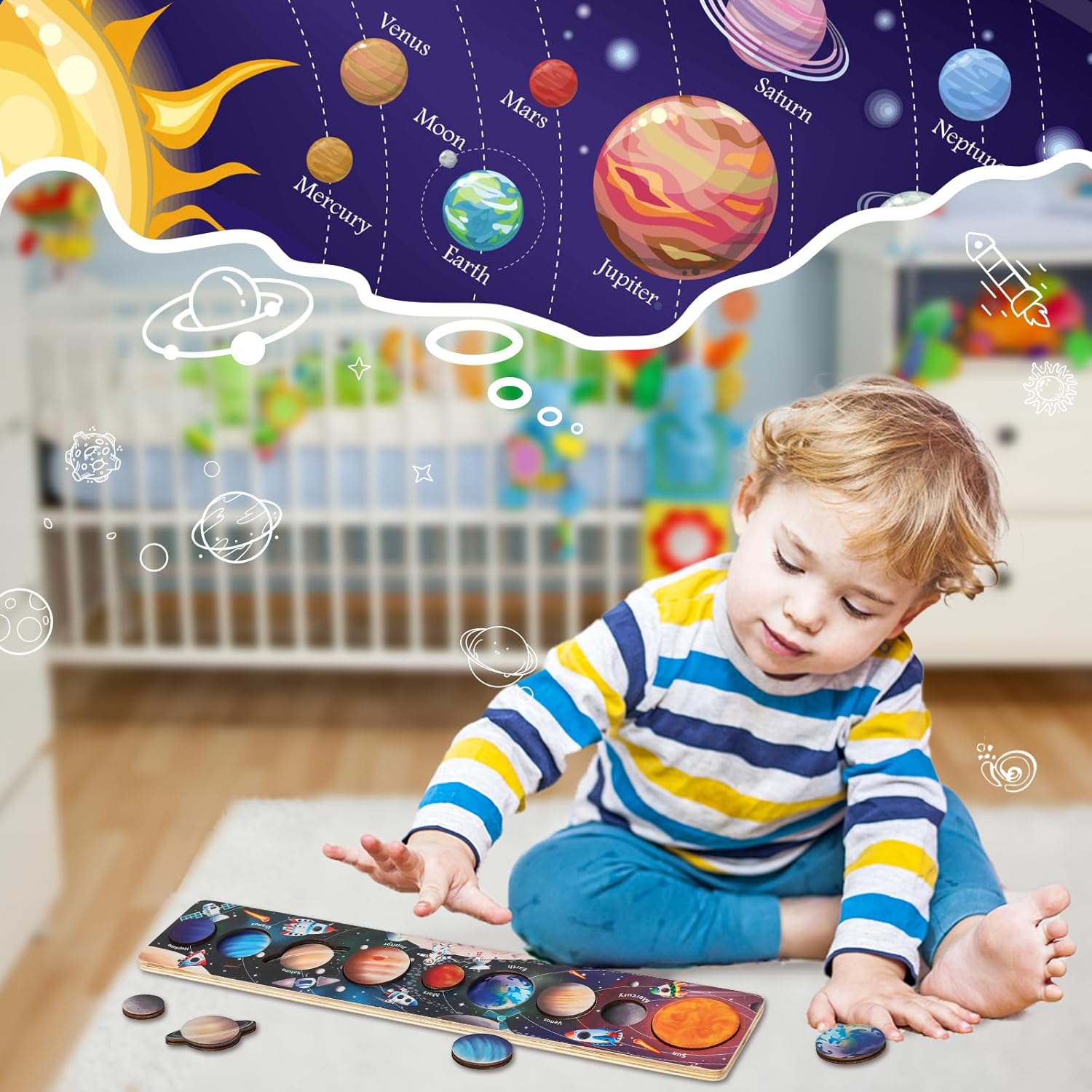 Puzzles planète spatiale en bo - Woodworking Jigsaw avis et prix