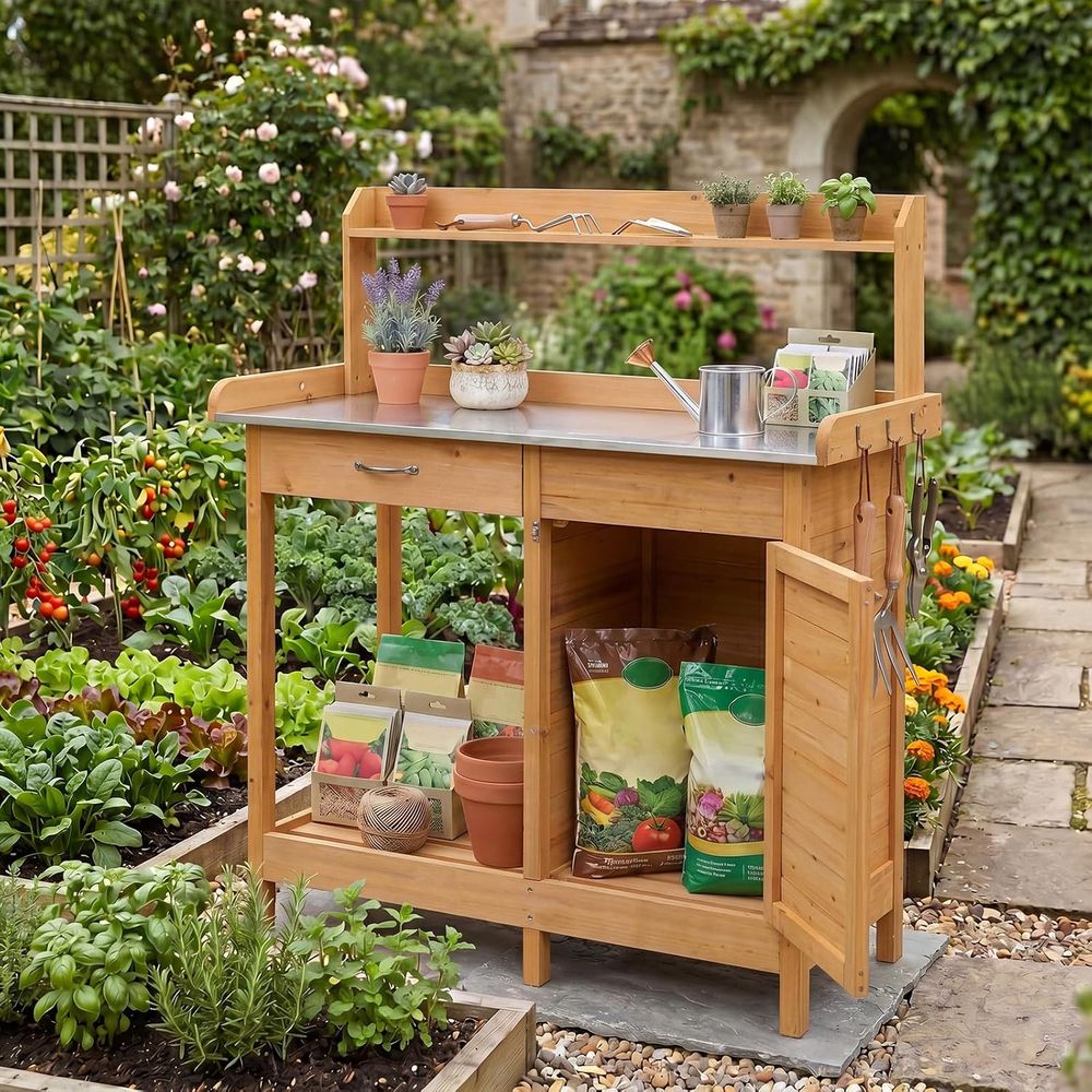 Table de travail de jardin en  - Workbench Woodworking avis et prix