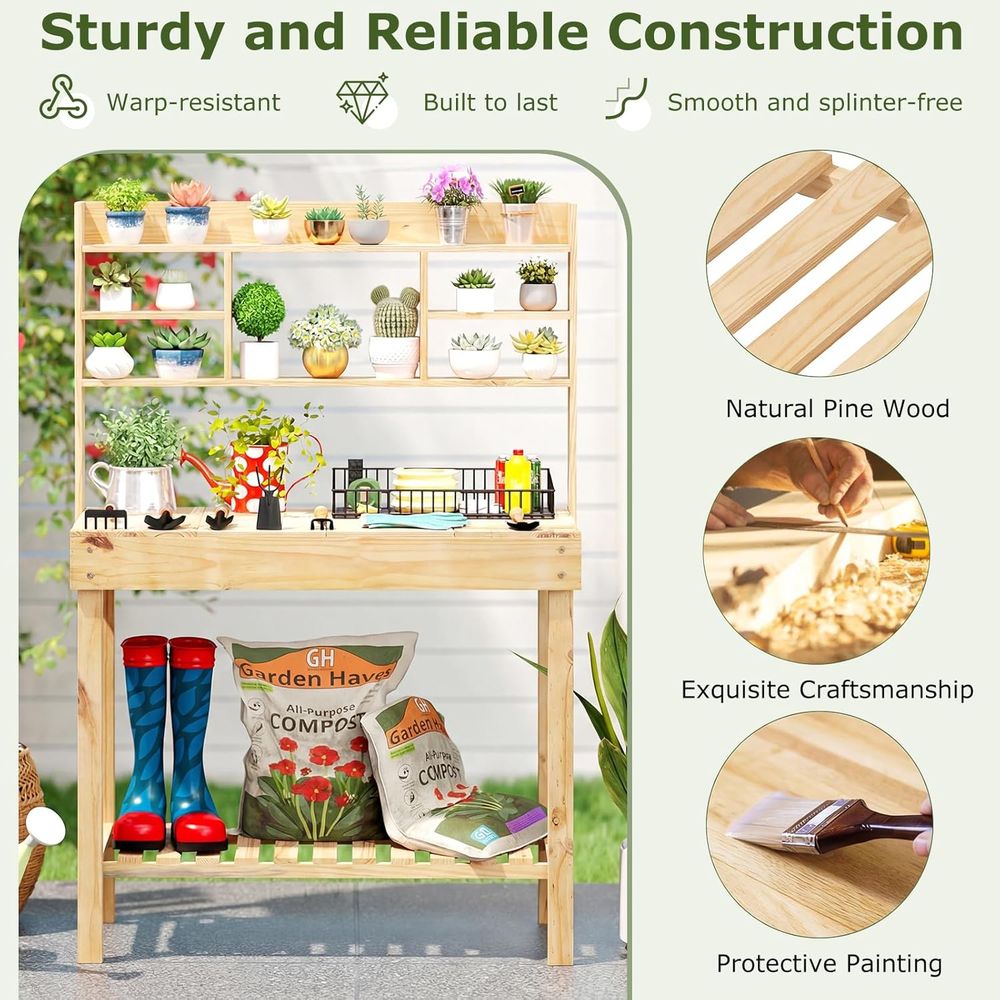 Table de jardinage, table de t - Workbench Woodworking avis et prix