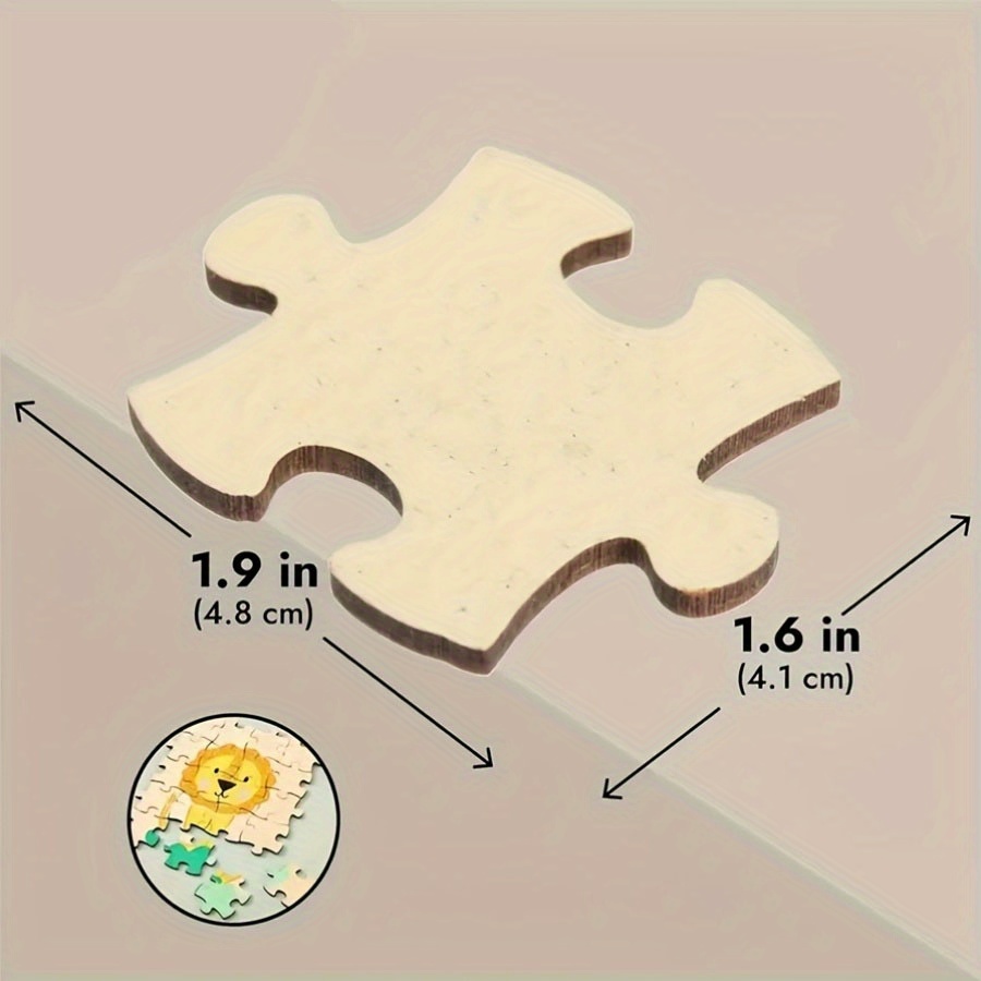 Puces de puzzle en MDF brun na - Woodworking Jigsaw avis et prix